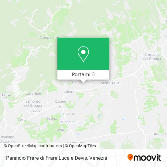 Mappa Panificio Frare di Frare Luca e Devis