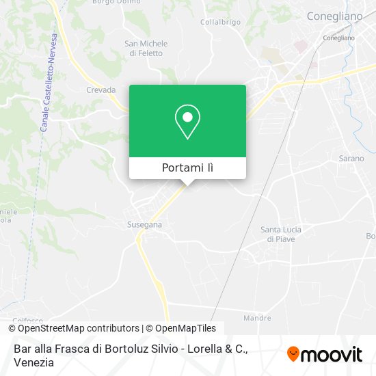 Mappa Bar alla Frasca di Bortoluz Silvio - Lorella & C.