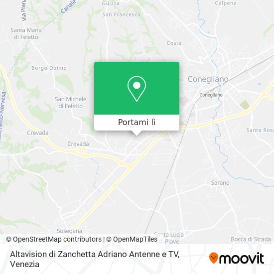 Mappa Altavision di Zanchetta Adriano Antenne e TV