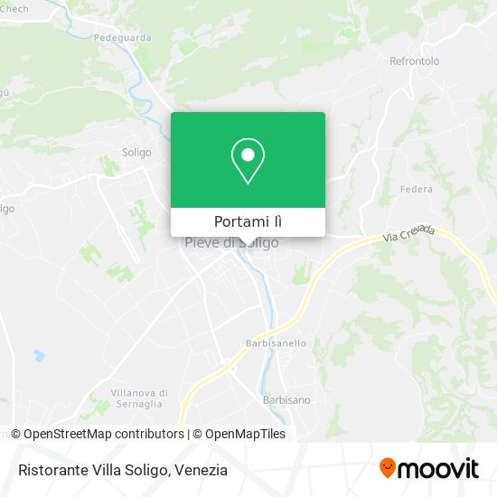 Mappa Ristorante Villa Soligo