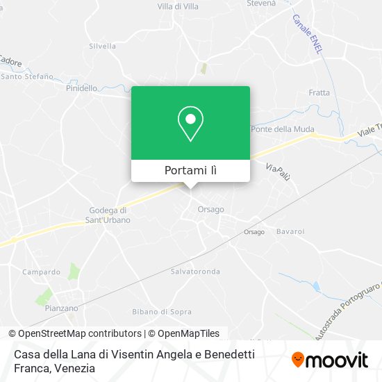 Mappa Casa della Lana di Visentin Angela e Benedetti Franca