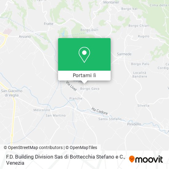 Mappa F.D. Building Division Sas di Bottecchia Stefano e C.