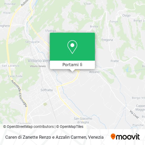 Mappa Caren di Zanette Renzo e Azzalin Carmen