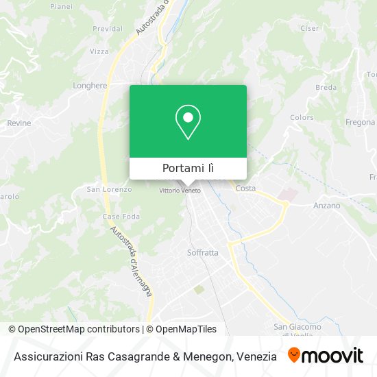 Mappa Assicurazioni Ras Casagrande & Menegon