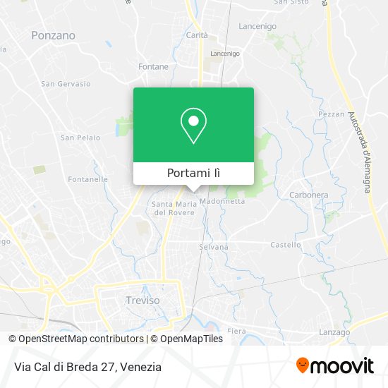Mappa Via Cal di Breda  27