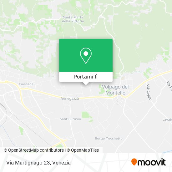 Mappa Via Martignago  23