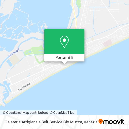 Mappa Gelateria Artigianale Self-Service Bio Mucca