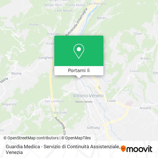 Mappa Guardia Medica - Servizio di Continuità Assistenziale