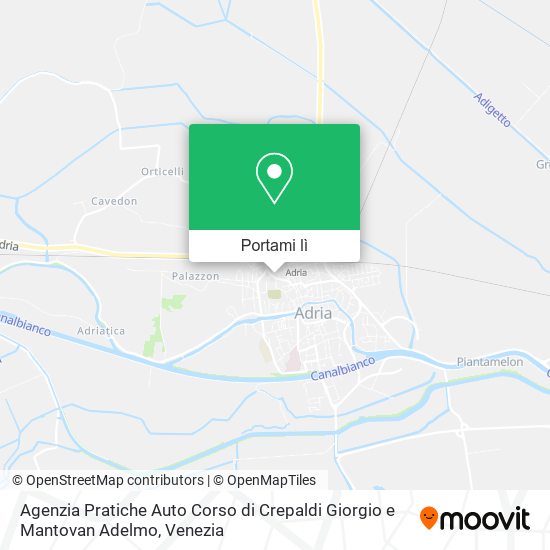 Mappa Agenzia Pratiche Auto Corso di Crepaldi Giorgio e Mantovan Adelmo