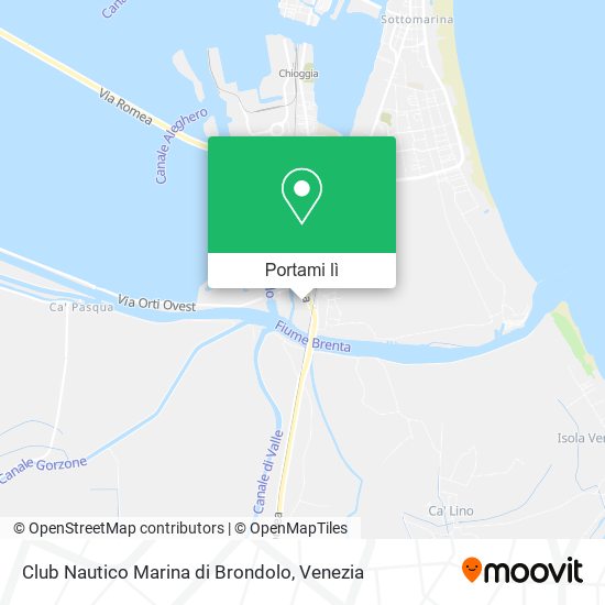 Mappa Club Nautico Marina di Brondolo