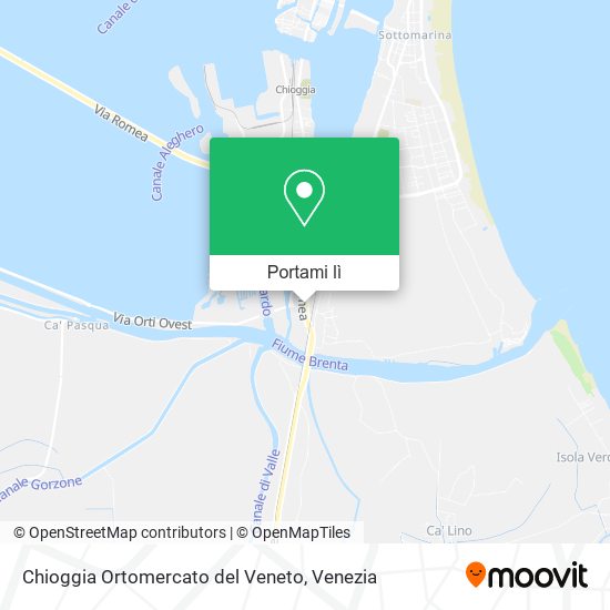 Mappa Chioggia Ortomercato del Veneto