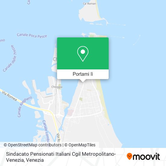 Mappa Sindacato Pensionati Italiani Cgil Metropolitano-Venezia