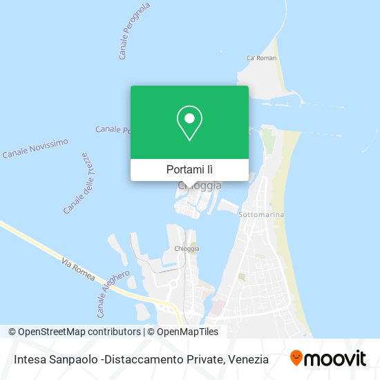 Mappa Intesa Sanpaolo -Distaccamento Private