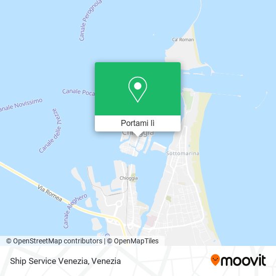 Mappa Ship Service Venezia
