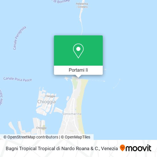 Mappa Bagni Tropical Tropical di Nardo Roana & C.