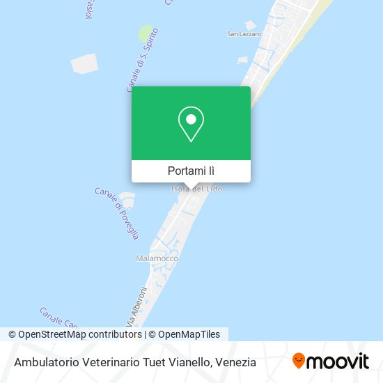 Mappa Ambulatorio Veterinario Tuet Vianello
