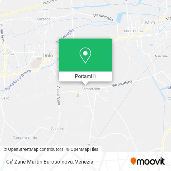 Mappa Ca' Zane Martin Eurosolnova