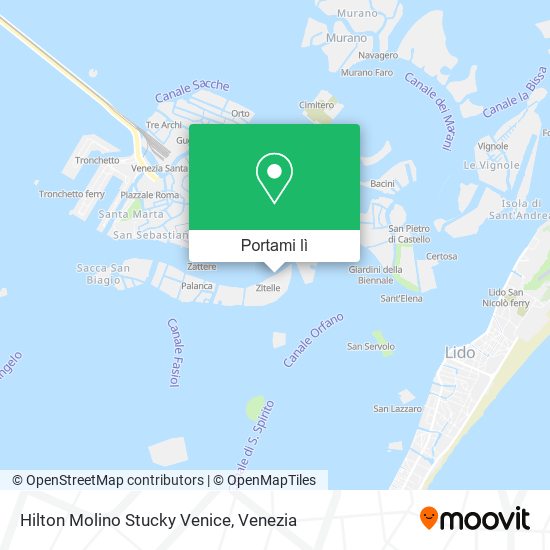Mappa Hilton Molino Stucky Venice