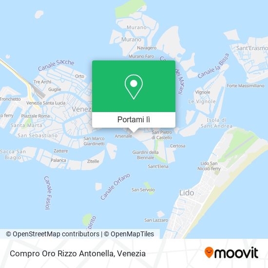 Mappa Compro Oro Rizzo Antonella