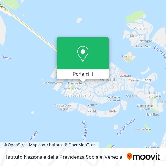 Mappa Istituto Nazionale della Previdenza Sociale
