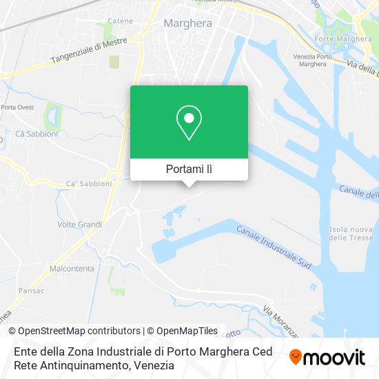 Mappa Ente della Zona Industriale di Porto Marghera Ced Rete Antinquinamento