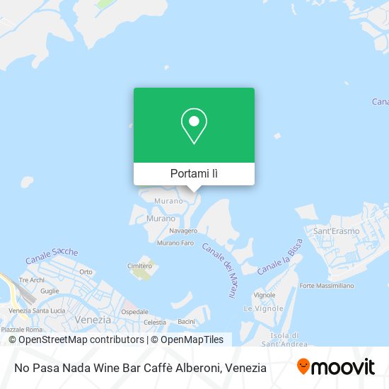 Mappa No Pasa Nada Wine Bar Caffè Alberoni