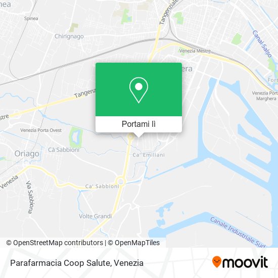 Mappa Parafarmacia Coop Salute