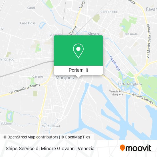 Mappa Ships Service di Minore Giovanni