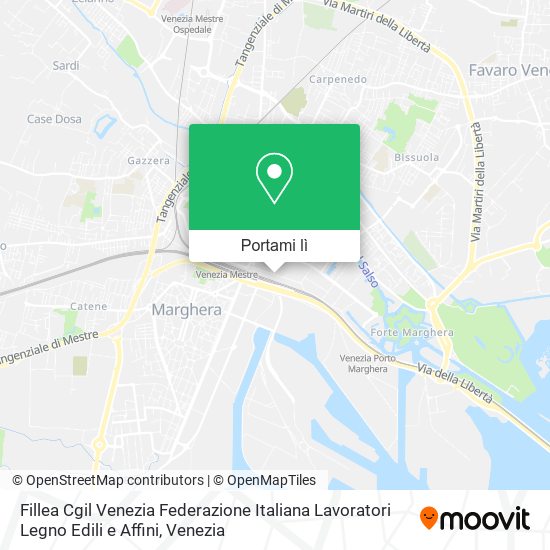 Mappa Fillea Cgil Venezia Federazione Italiana Lavoratori Legno Edili e Affini