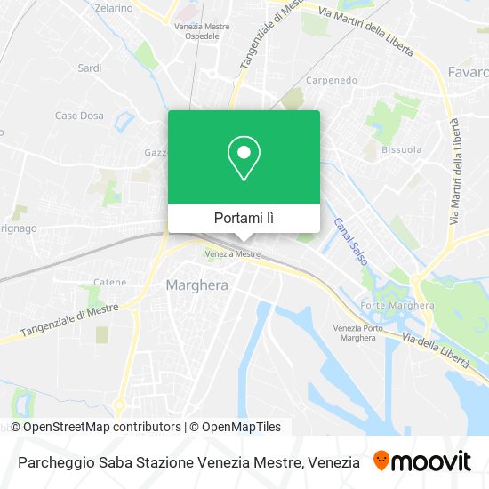 Mappa Parcheggio Saba Stazione Venezia Mestre