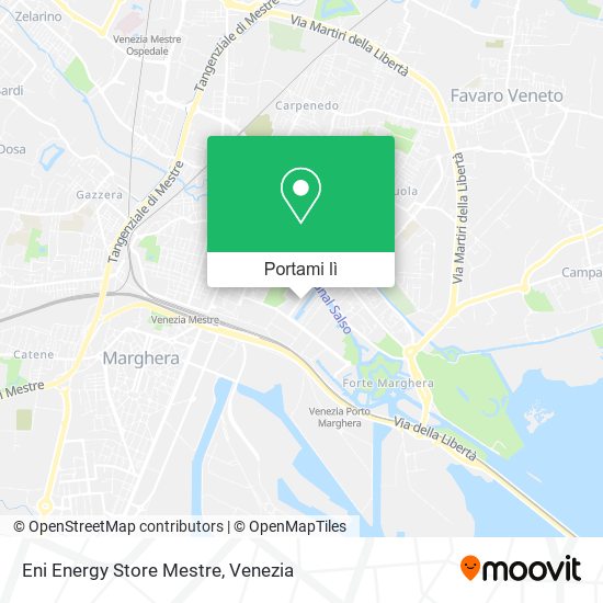 Mappa Eni Energy Store Mestre