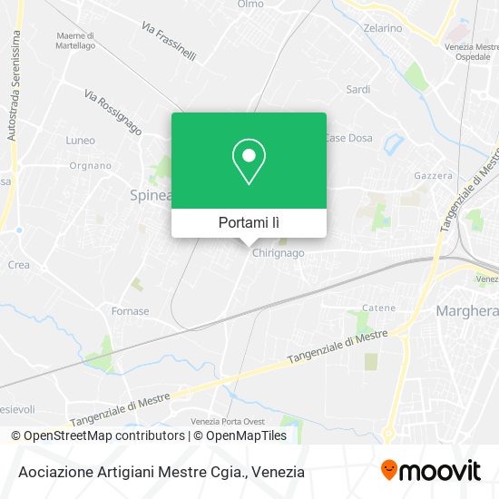 Mappa Aociazione Artigiani Mestre Cgia.