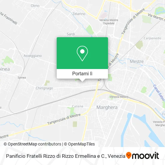 Mappa Panificio Fratelli Rizzo di Rizzo Ermellina e C.