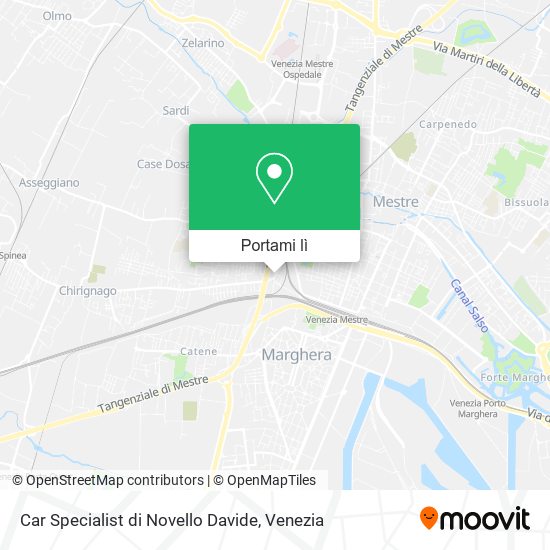 Mappa Car Specialist di Novello Davide