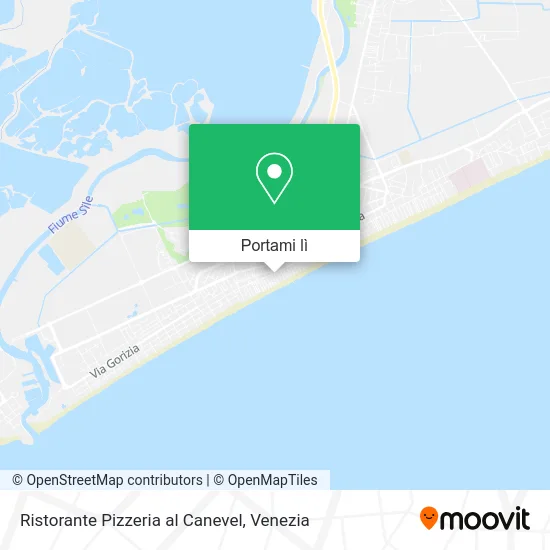 Mappa Ristorante Pizzeria al Canevel
