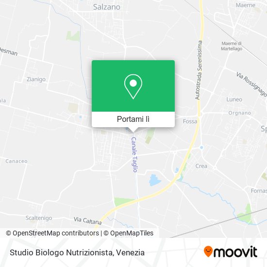 Mappa Studio Biologo Nutrizionista