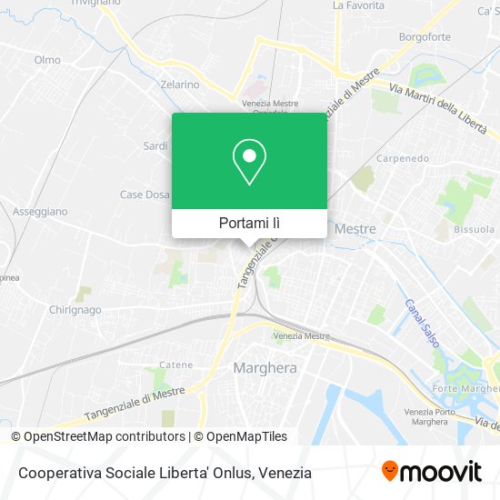 Mappa Cooperativa Sociale Liberta' Onlus