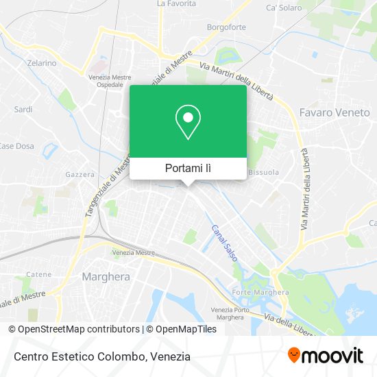 Mappa Centro Estetico Colombo