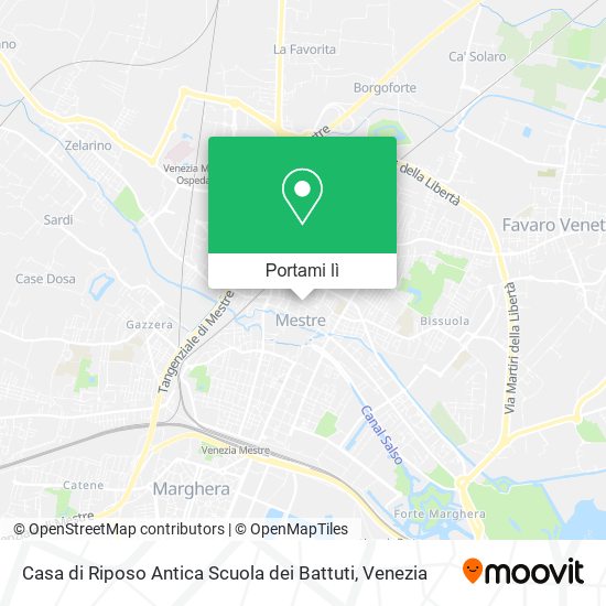 Mappa Casa di Riposo Antica Scuola dei Battuti