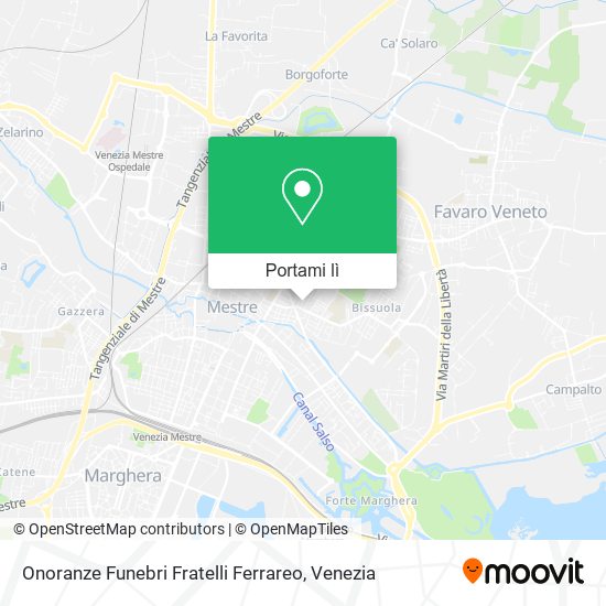 Mappa Onoranze Funebri Fratelli Ferrareo