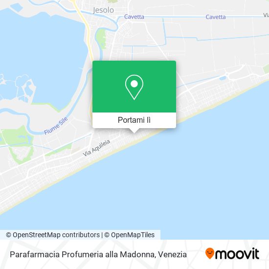 Mappa Parafarmacia Profumeria alla Madonna