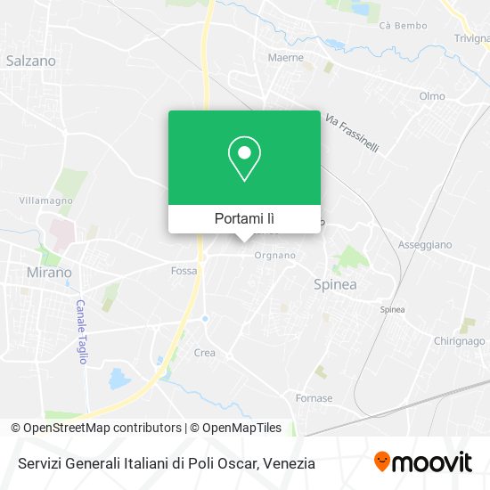 Mappa Servizi Generali Italiani di Poli Oscar