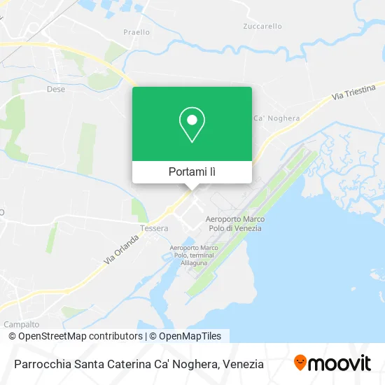 Mappa Parrocchia Santa Caterina Ca' Noghera