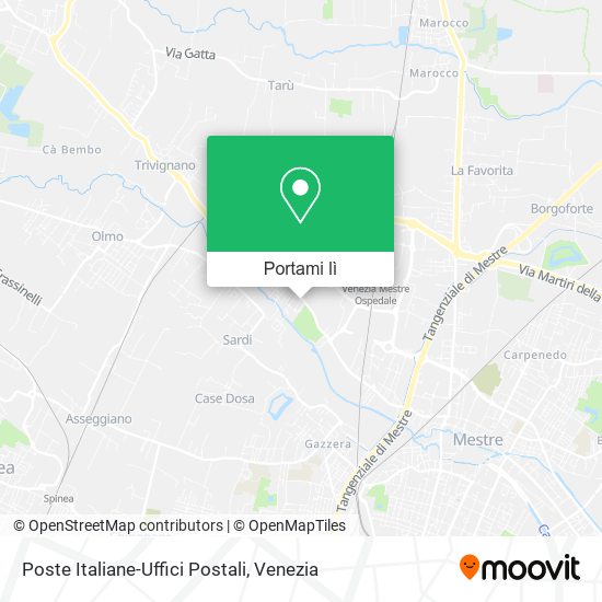 Mappa Poste Italiane-Uffici Postali