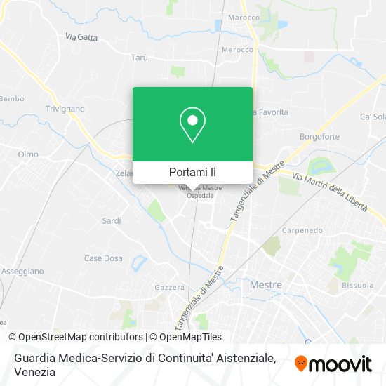 Mappa Guardia Medica-Servizio di Continuita' Aistenziale