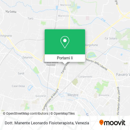 Mappa Dott. Manente Leonardo Fisioterapista