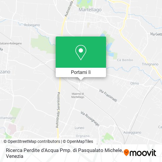 Mappa Ricerca Perdite d'Acqua Pmp. di Pasqualato Michele