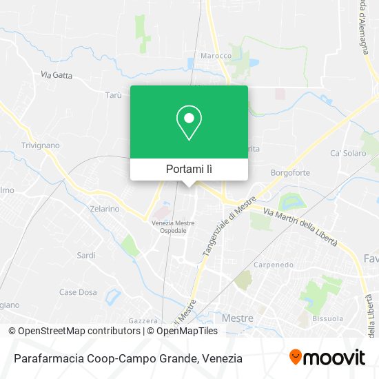 Mappa Parafarmacia Coop-Campo Grande