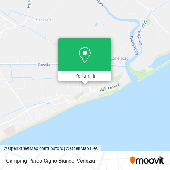 Mappa Camping Parco Cigno Bianco