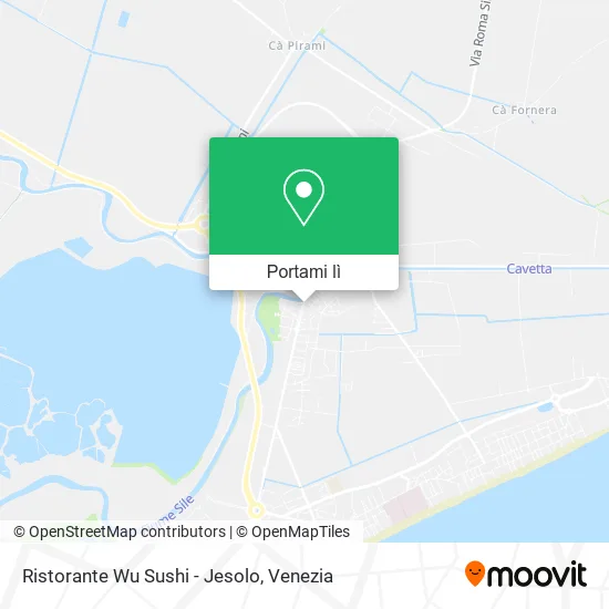 Mappa Ristorante Wu Sushi - Jesolo